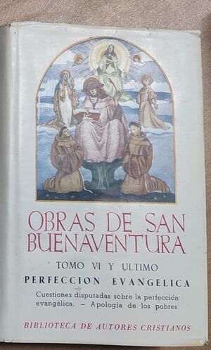 OBRAS DE SAN BUENAVENTURA (TOMO VI Y ULTIMO) 1959